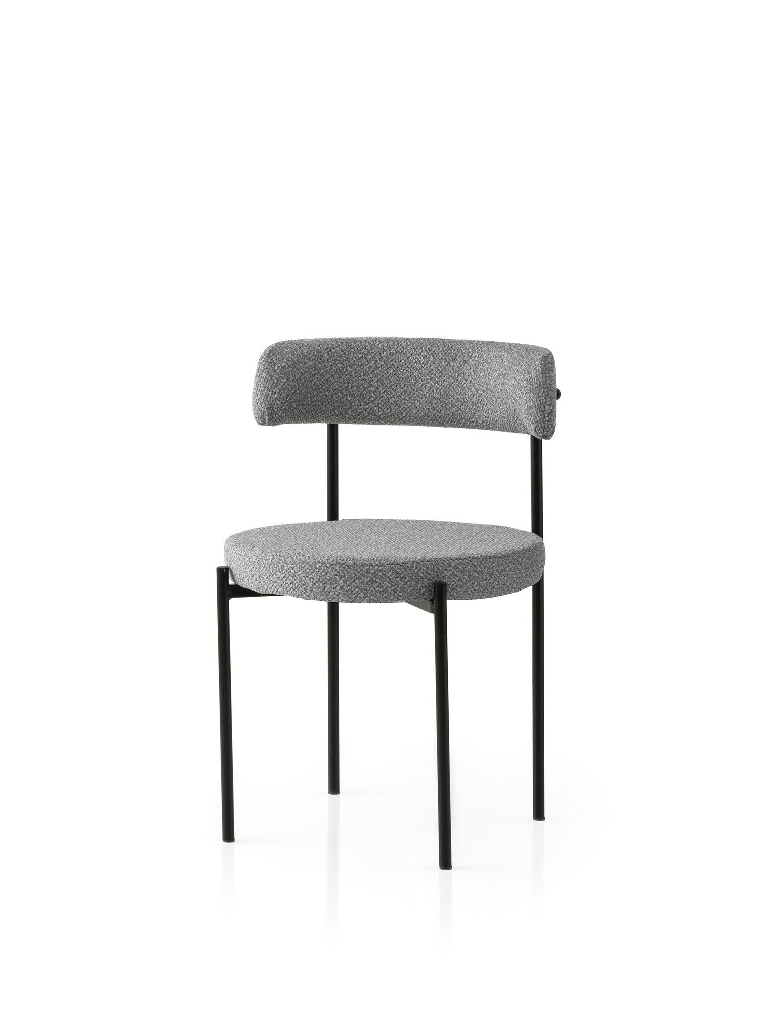 Set of 2 Gını 4012 Dining Chairs in Black and Dark Grey – product image 2
