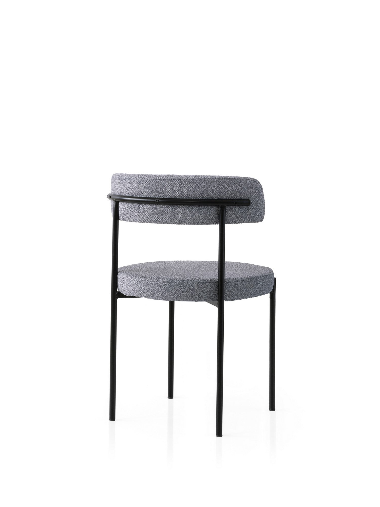 Set of 2 Gını 4012 Dining Chairs in Black and Dark Grey – product image 3