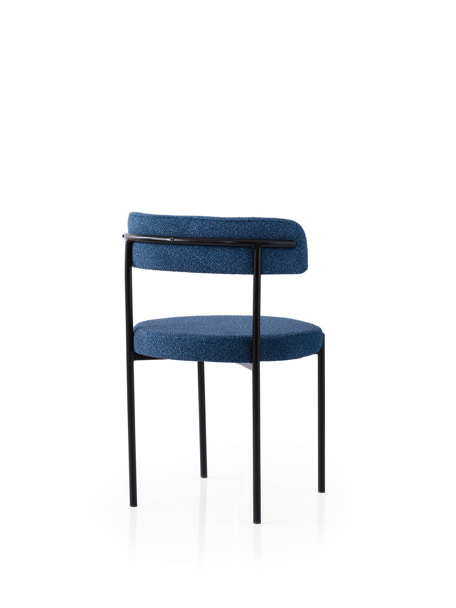 Set of 2 Gını 4014 Dining Chairs in Black and Dark Blue – product image 3