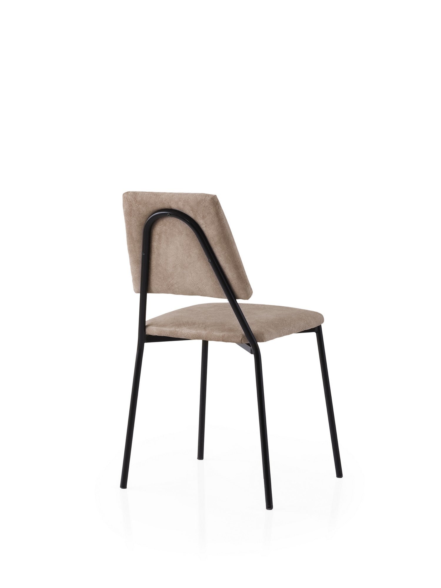 Set of 2 Lıma 4552 Velvet Dining Chairs in Black and Mink – product image 3