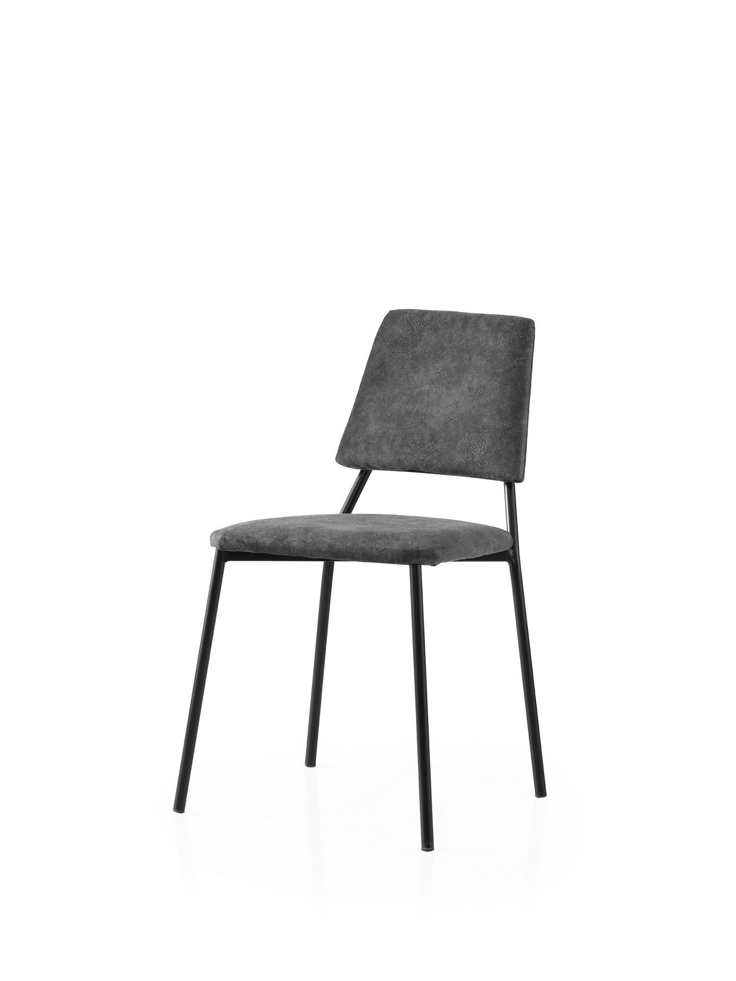 Set of 2 Lima 4554 Velvet Dining Chairs in Black and Anthracite – product image 2