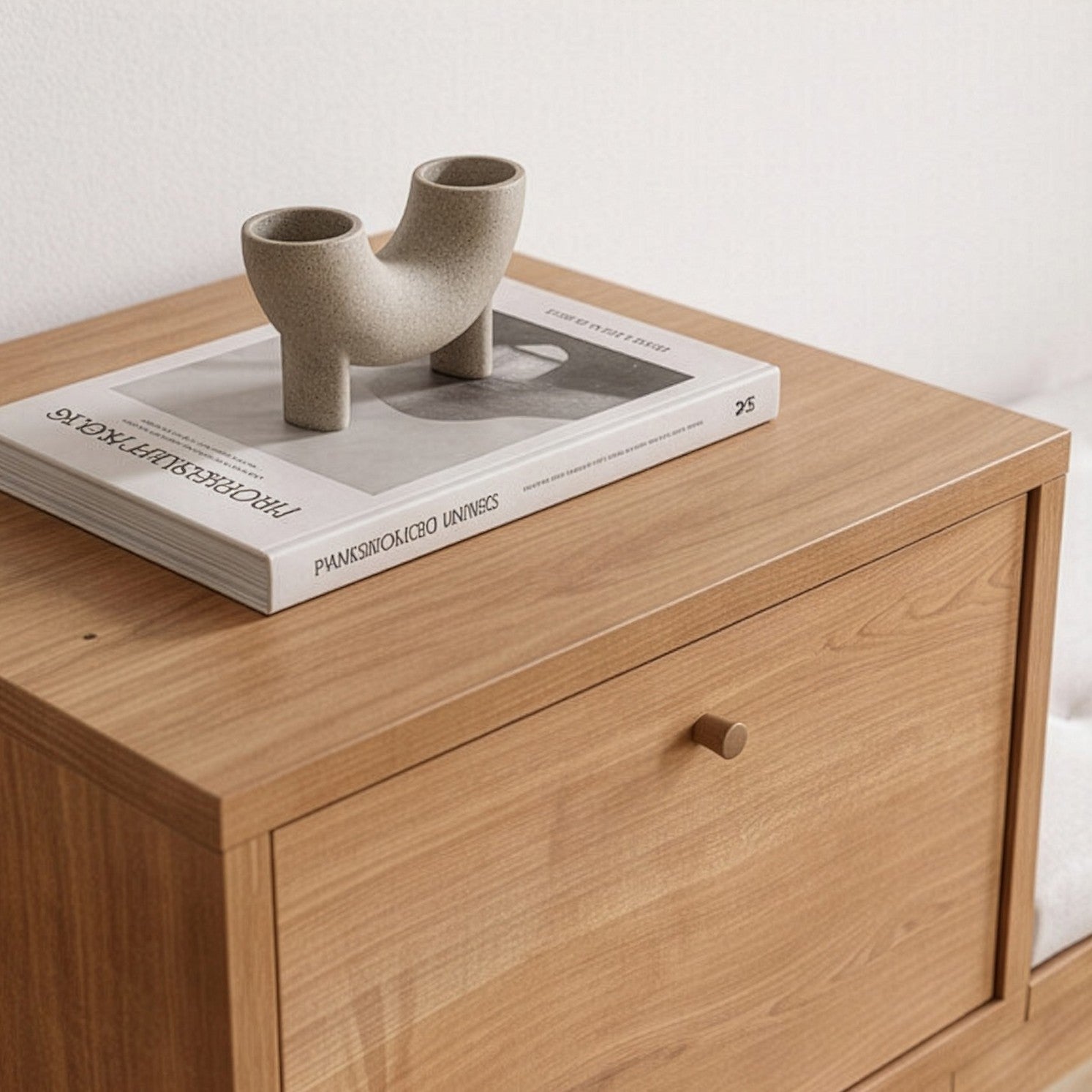 Urban Linen Bench in Oak and Cream – product image 5