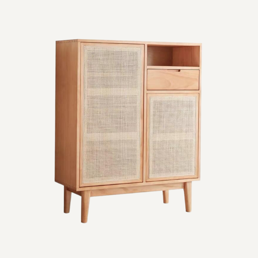 Alphie scandinavian cane sideboard