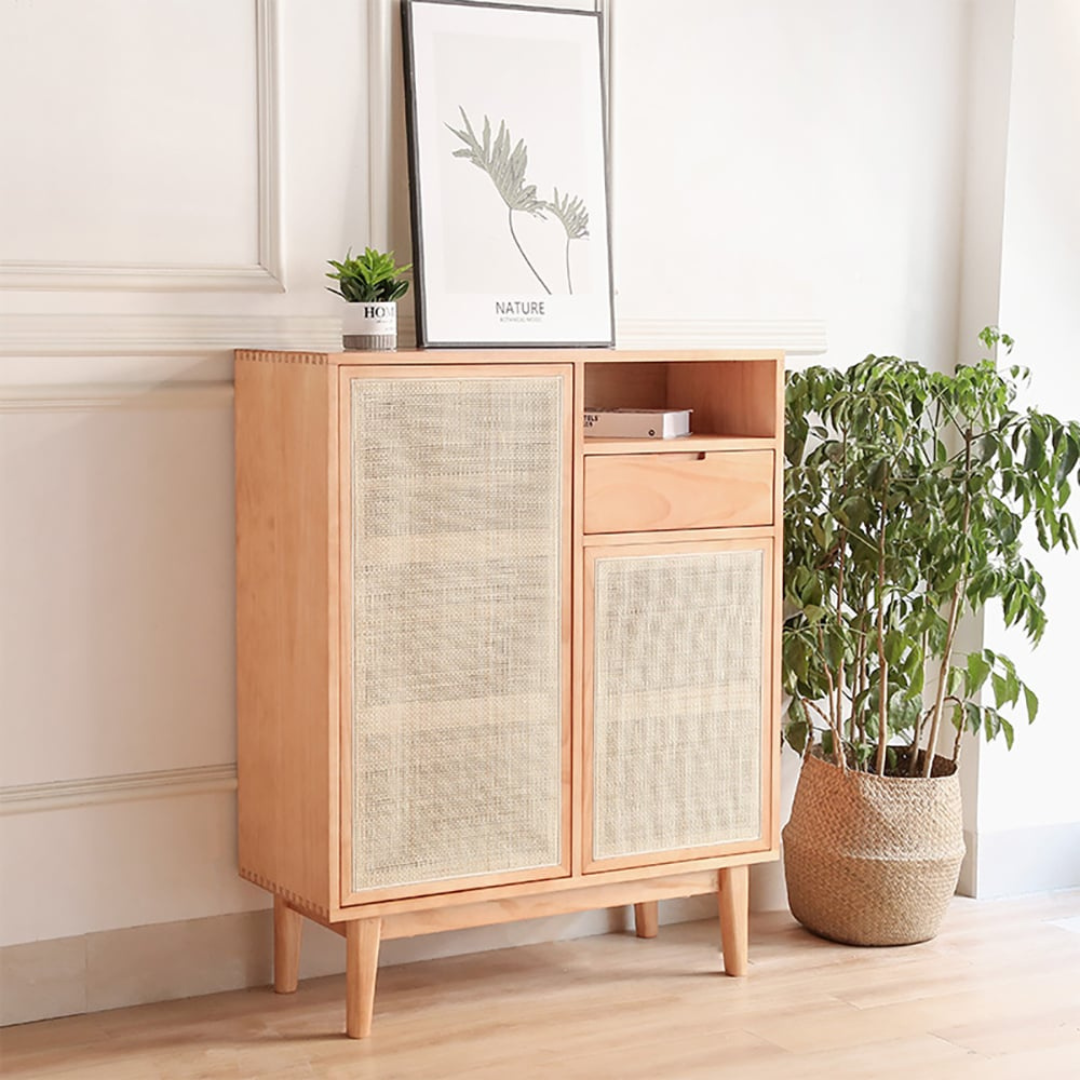 Alphie scandinavian cane sideboard
