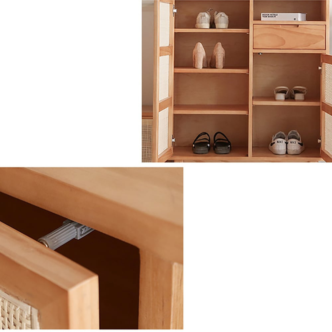 Alphie scandinavian cane sideboard