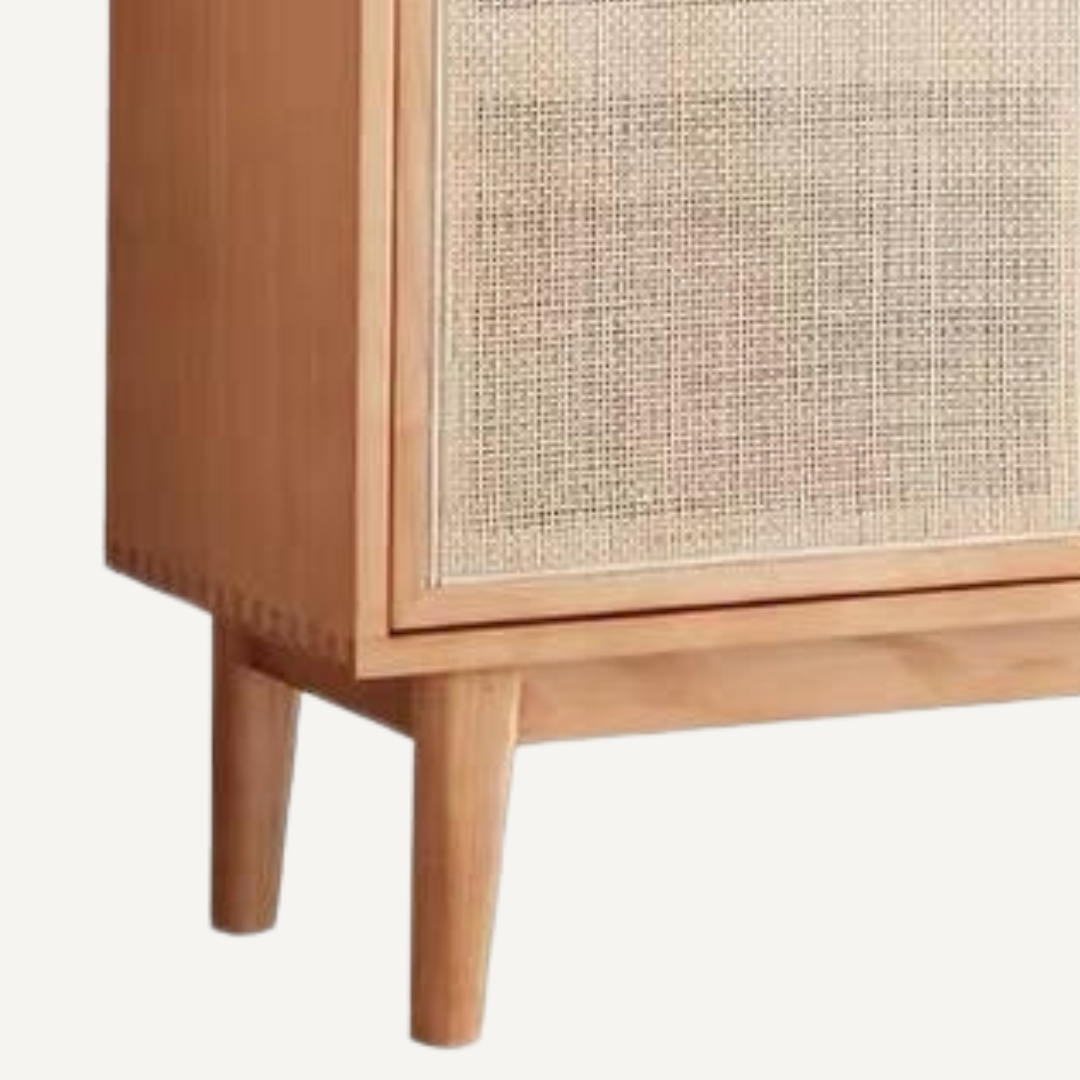 Alphie scandinavian cane sideboard