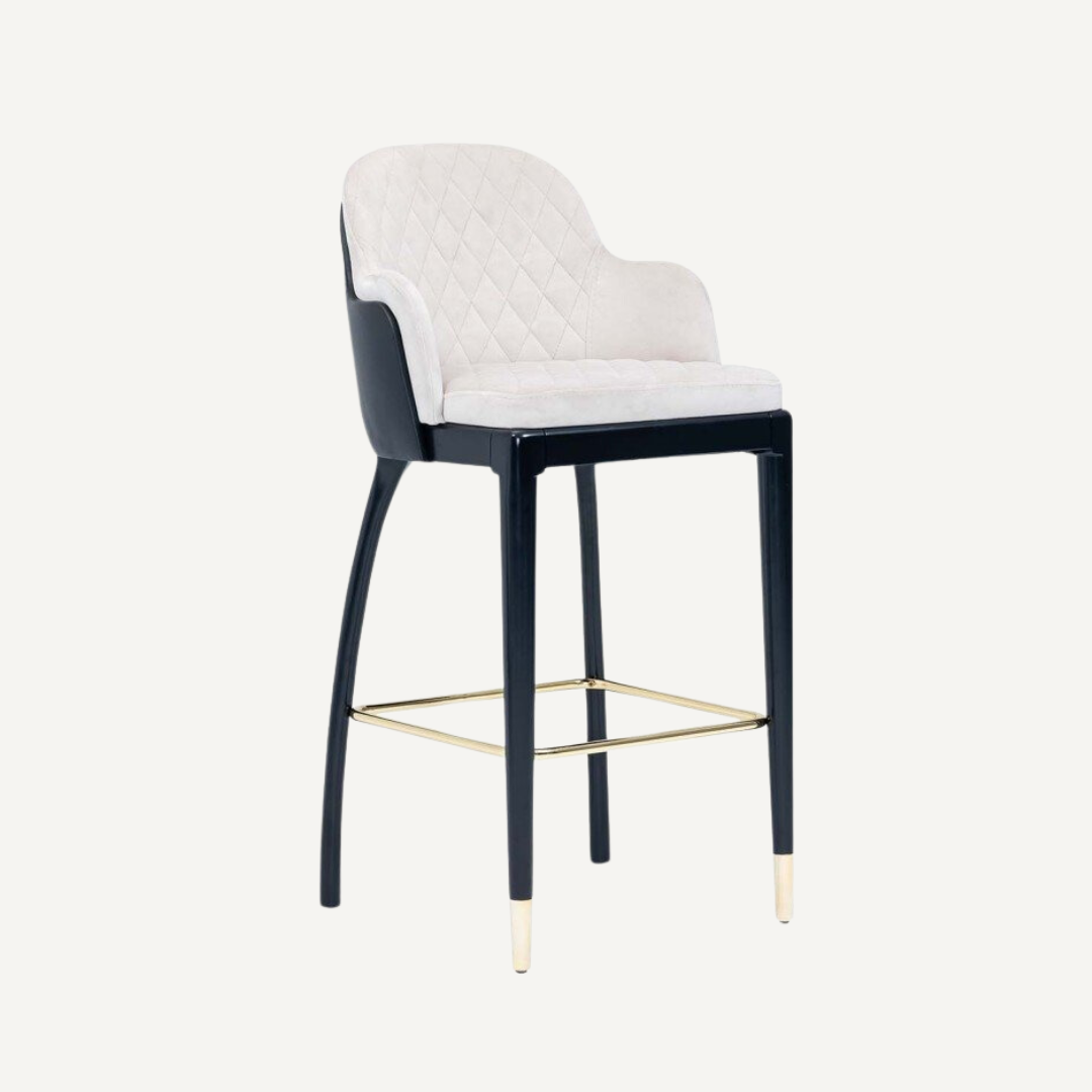 Angel Modern stool with backrest