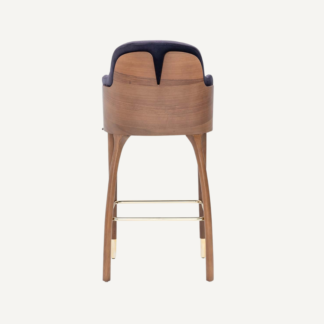 Angel Modern stool with backrest