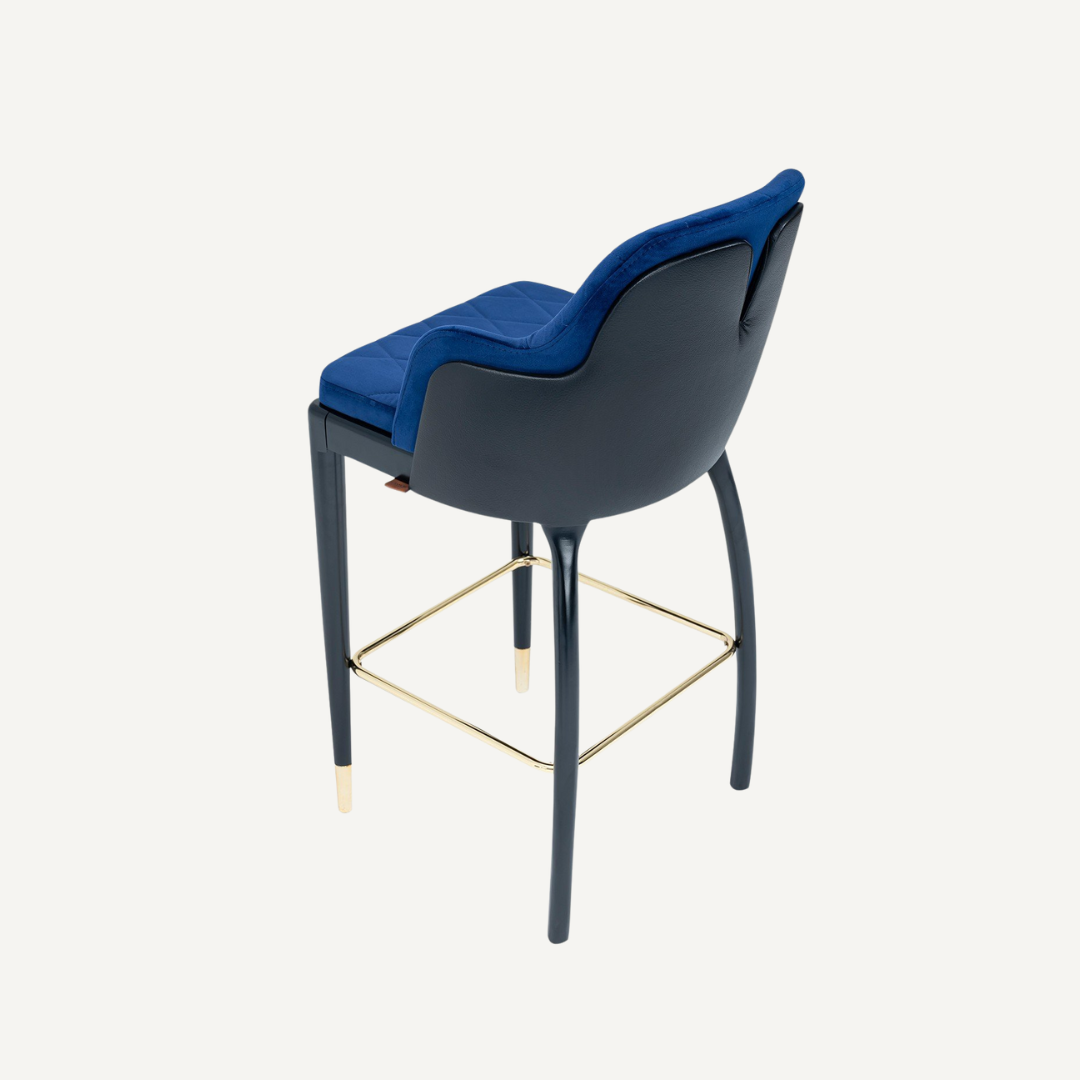 Angel Modern stool with backrest