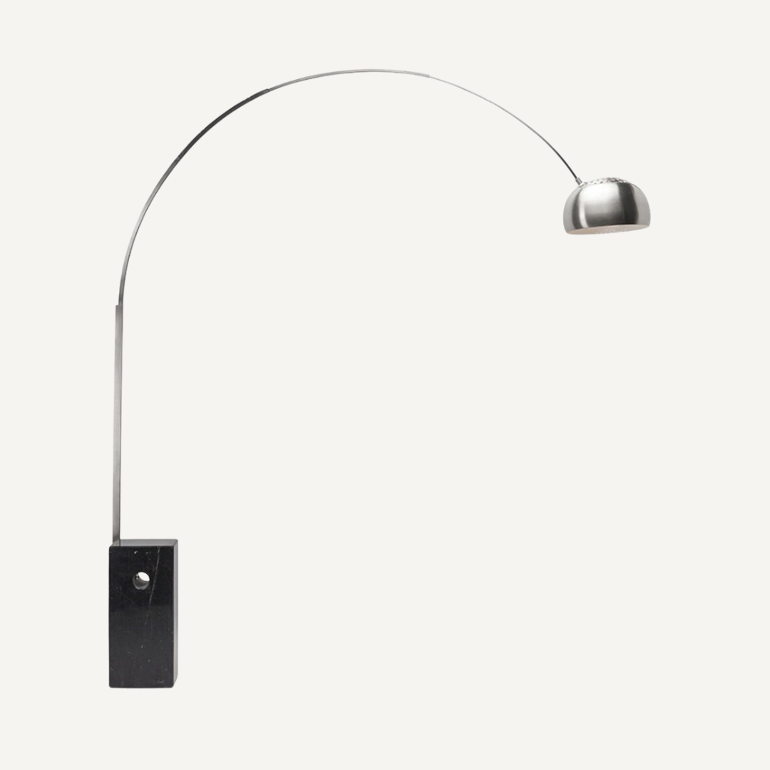 Arco Iconic Marble Floorlamp