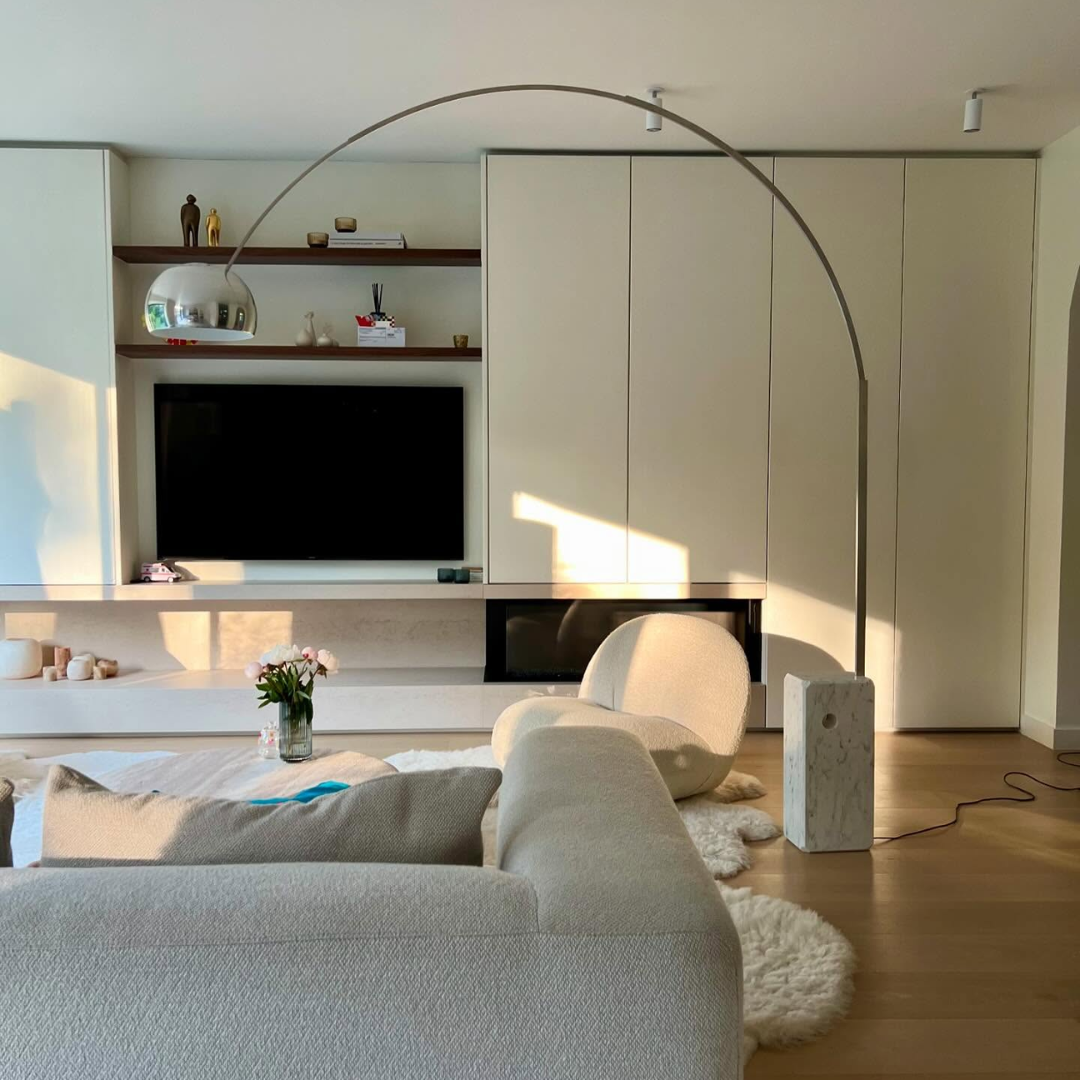 Arco Iconic Marble Floorlamp