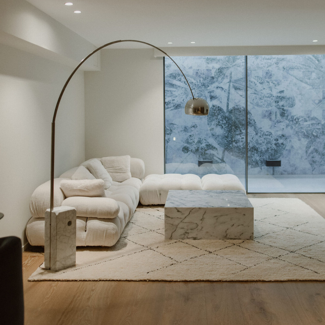 Arco Iconic Marble Floorlamp