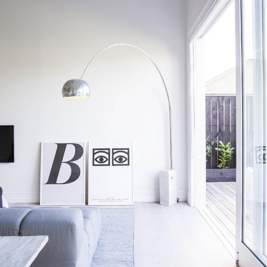 Arco Iconic Marble Floorlamp