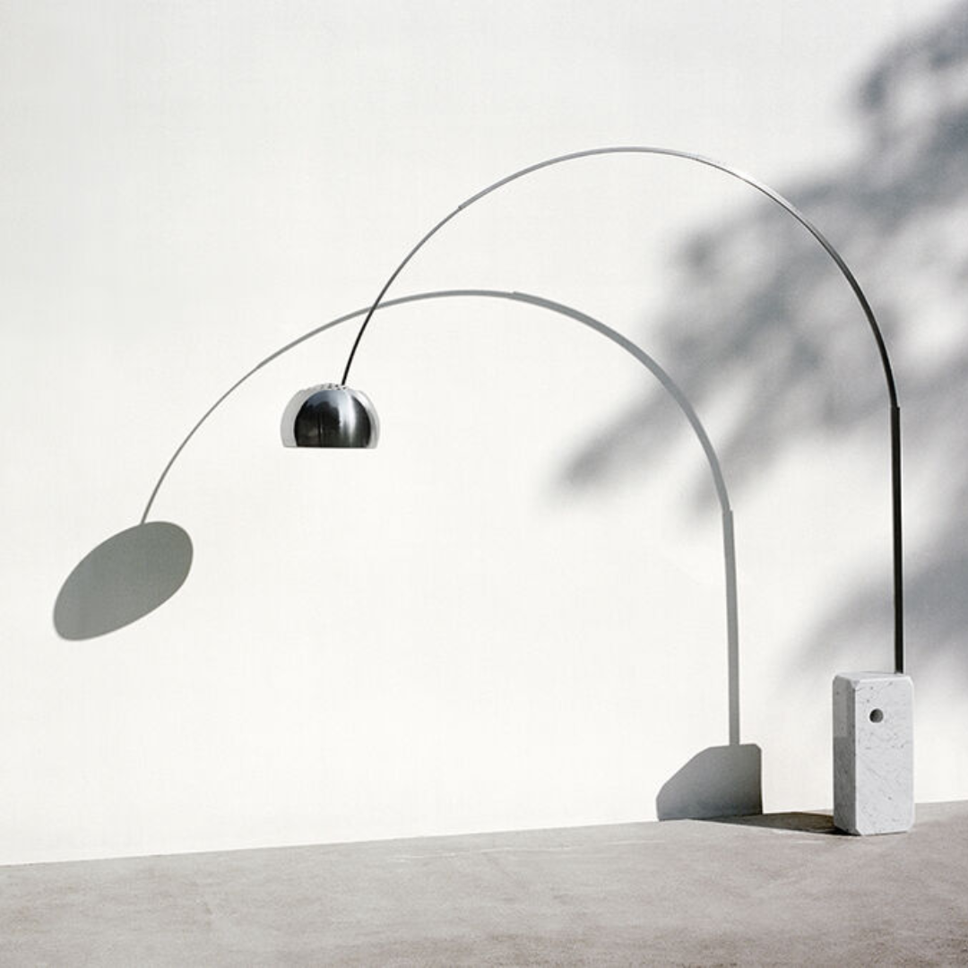 Arco Iconic Marble Floorlamp