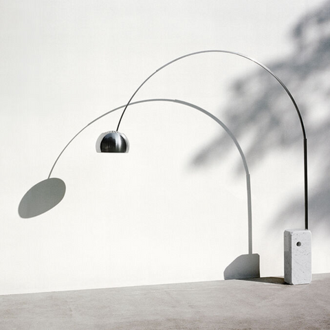 Arco Iconic Marble Floorlamp