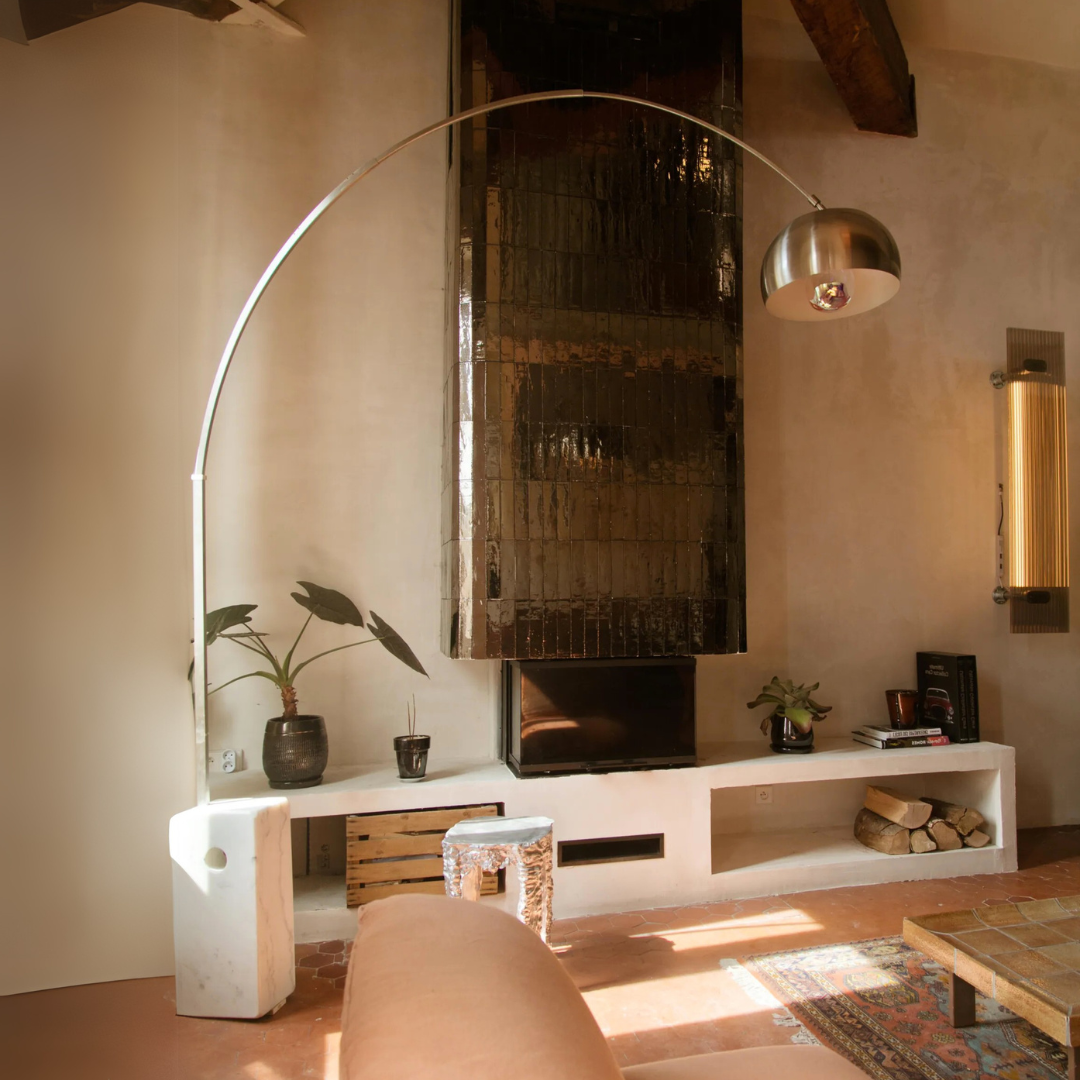 Arco Iconic Marble Floorlamp