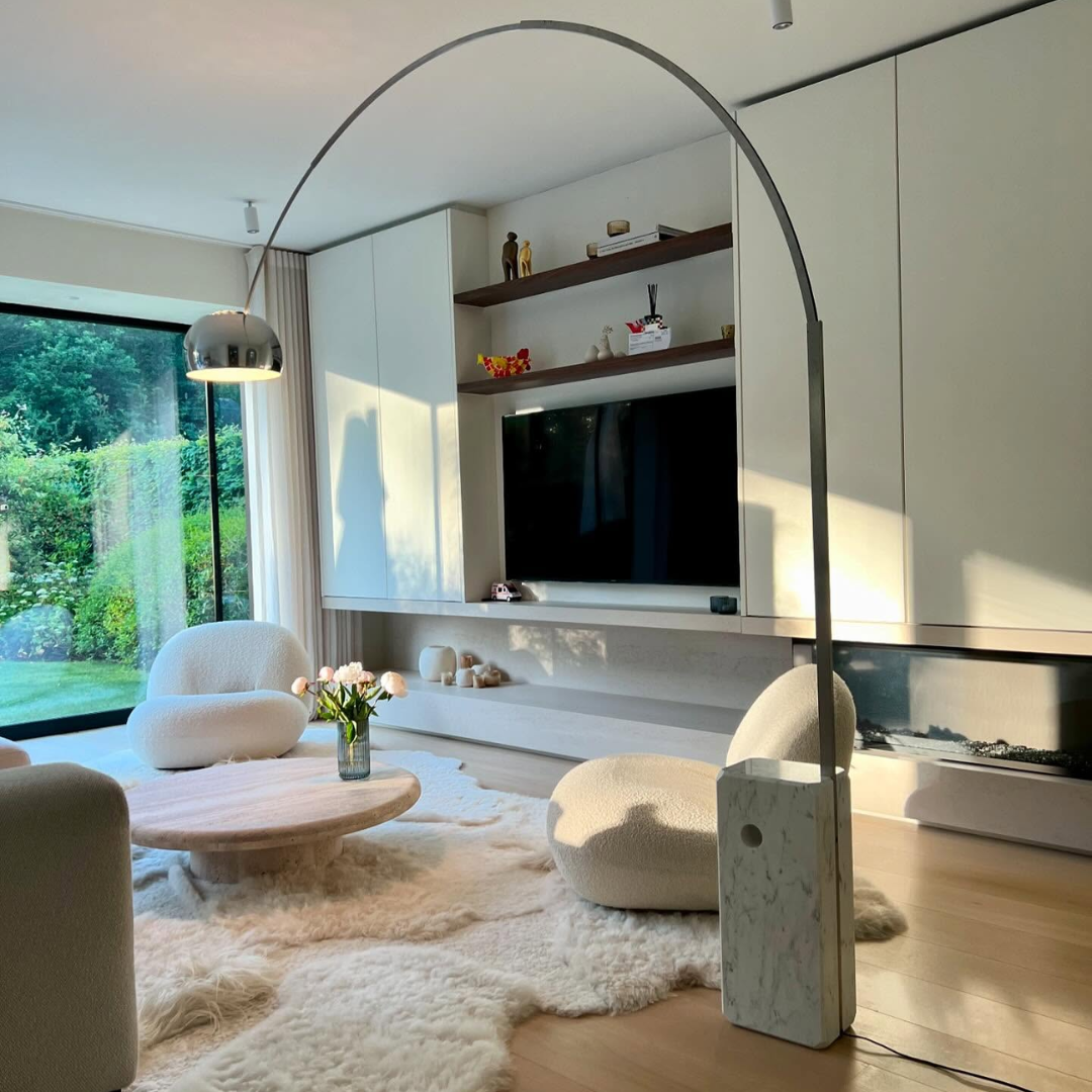 Arco Iconic Marble Floorlamp