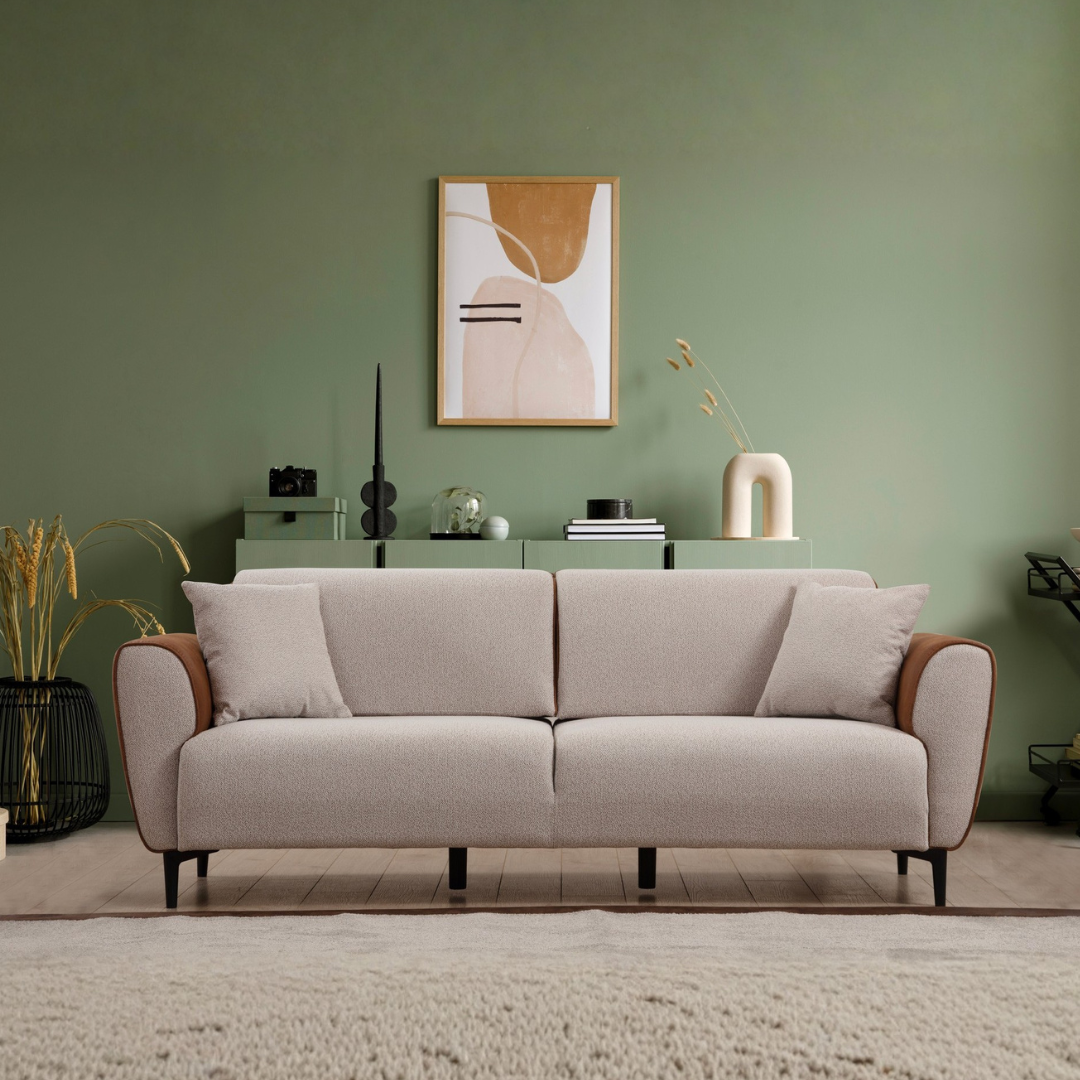 Aren - Beige, Cinnamon 3-Seater Sofa - Beige
cinnamon