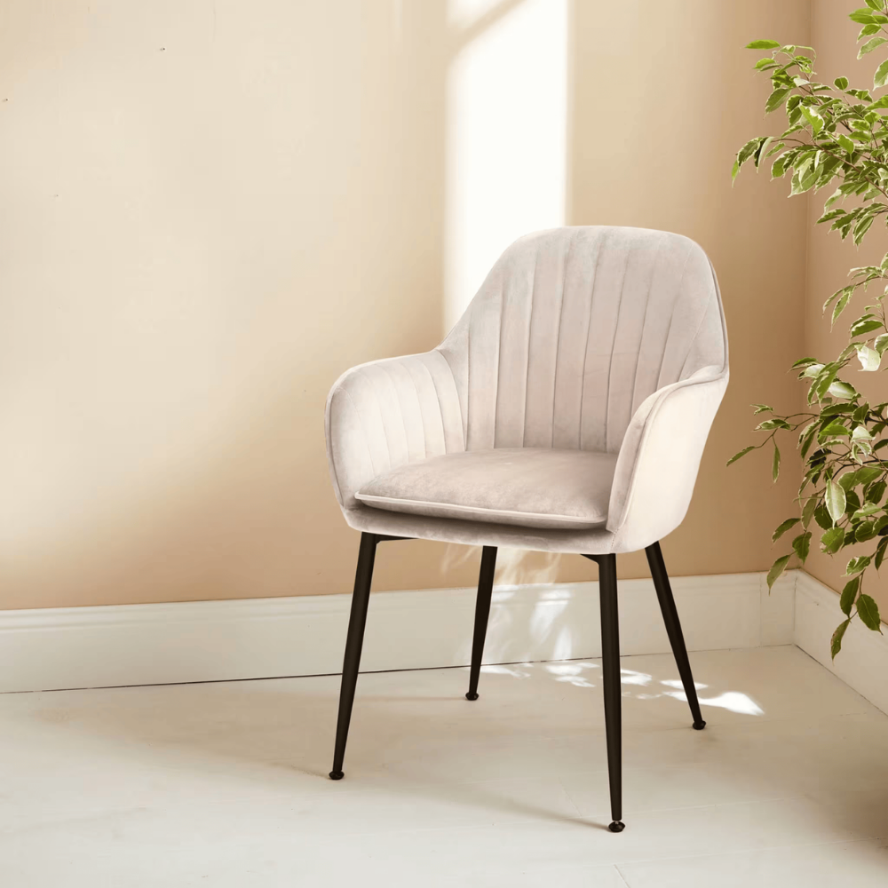 Dining chair with armrests Flora
