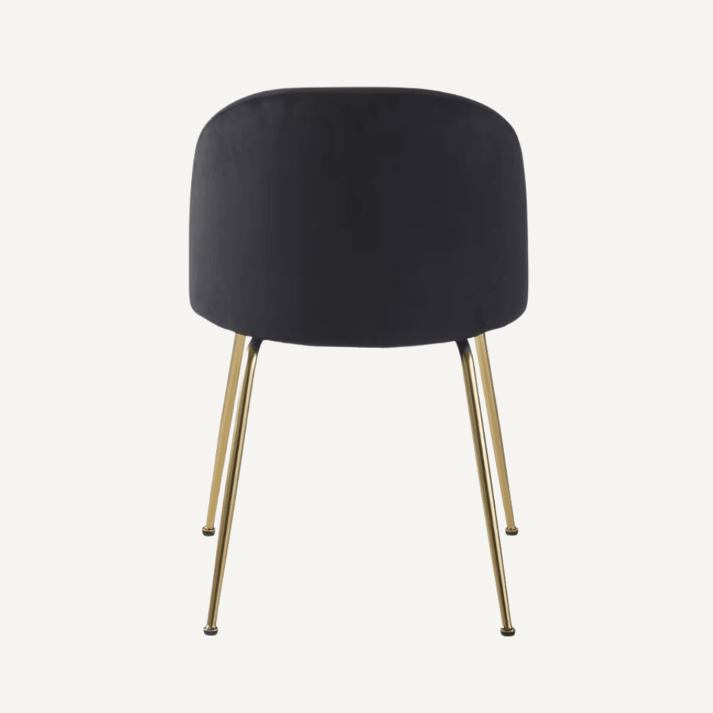 Fabric and curly wool Mona chair