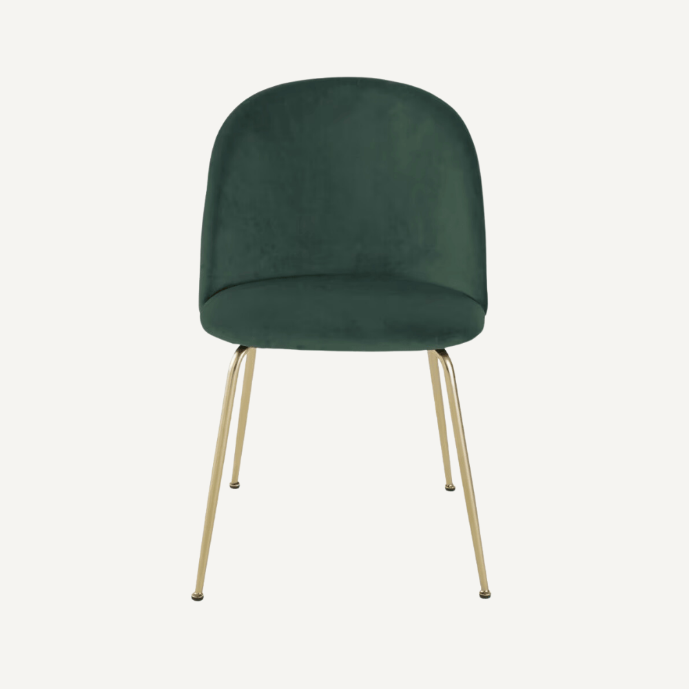 Fabric and curly wool Mona chair