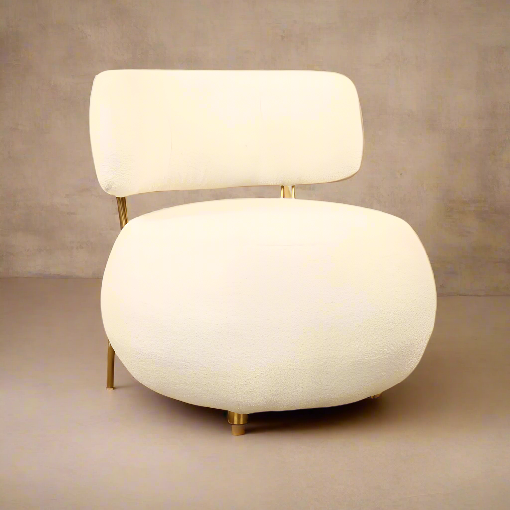 Contemporary Poufy lounge chair