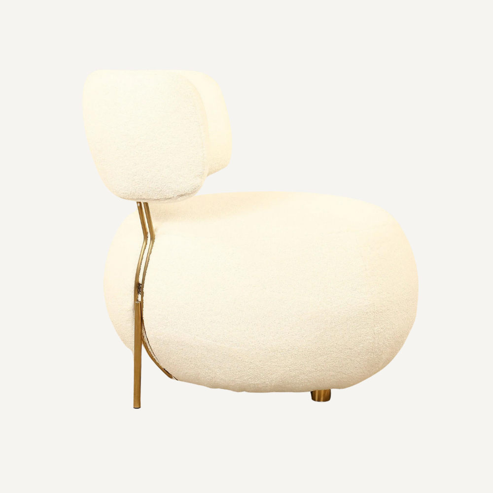 Contemporary Poufy lounge chair