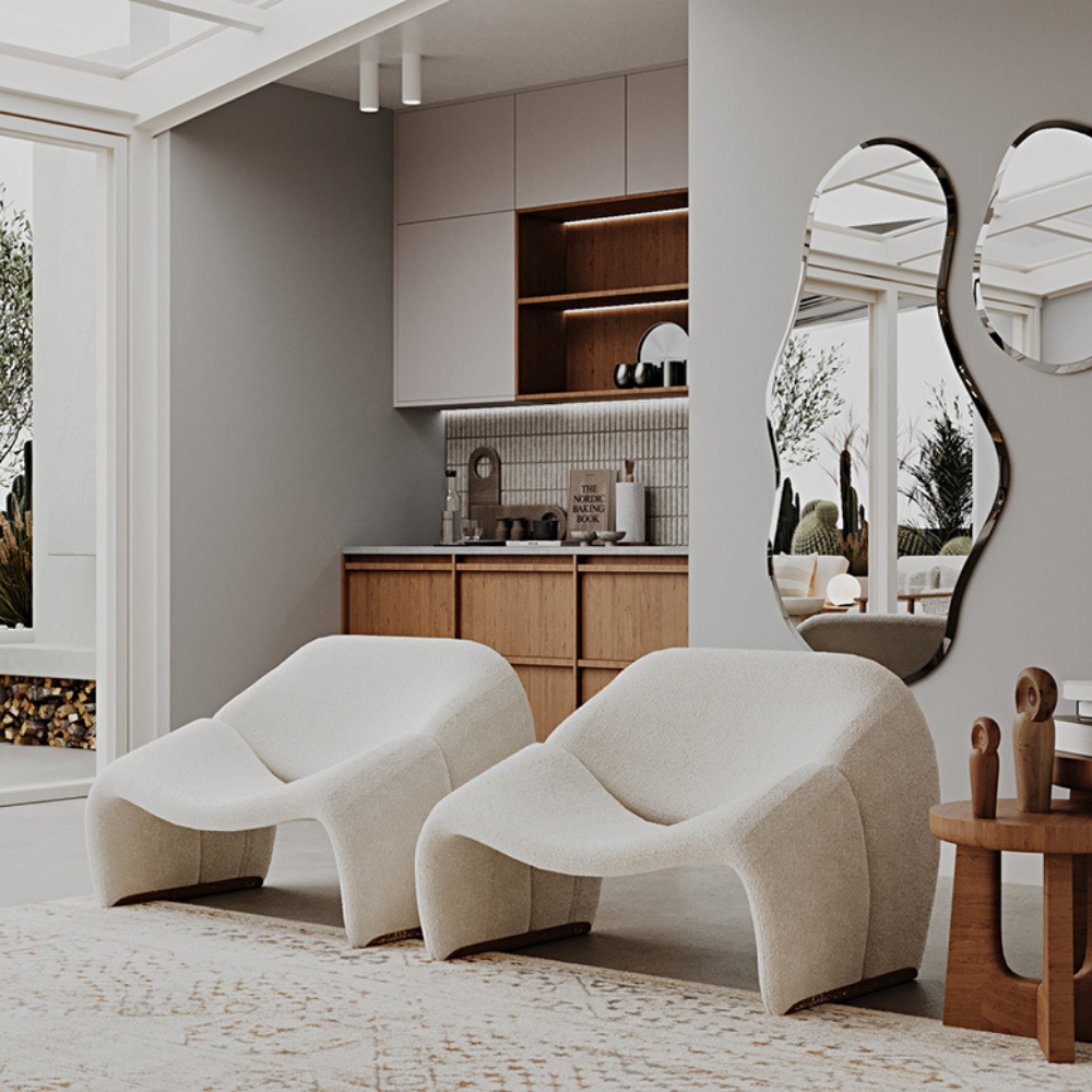 Comfortable designer armchair Sloopy