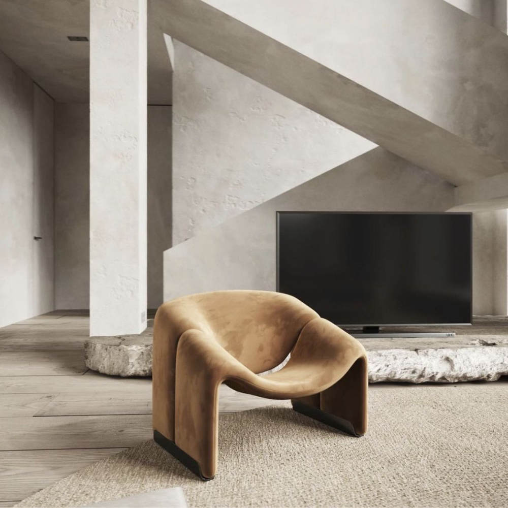 Comfortable designer armchair Sloopy