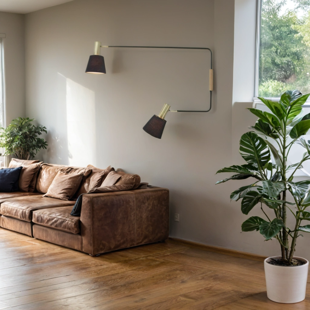 Black and Brass Wall lamp Victoria