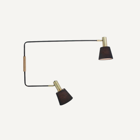 Black and Brass Wall lamp Victoria