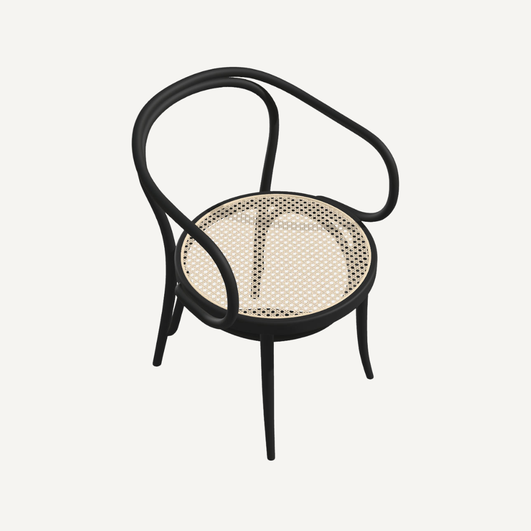 Ivy design cane armchair