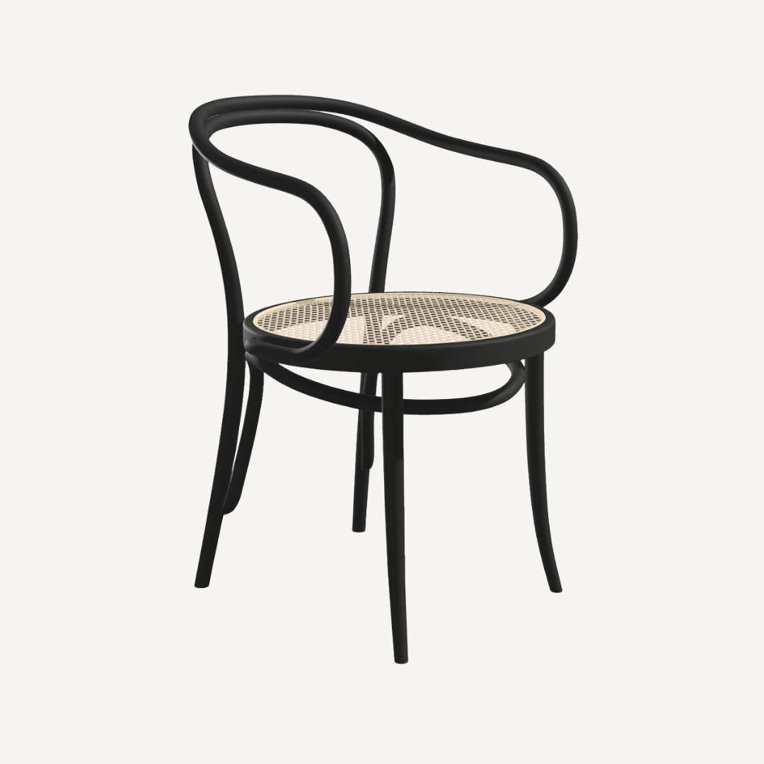 Ivy design cane armchair