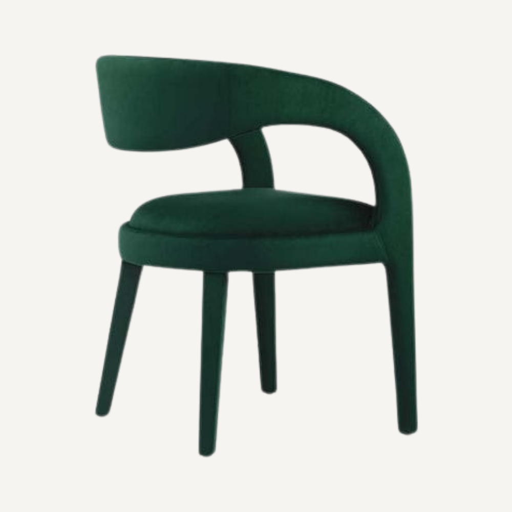 Vegan leather designer armchair BERGAMO