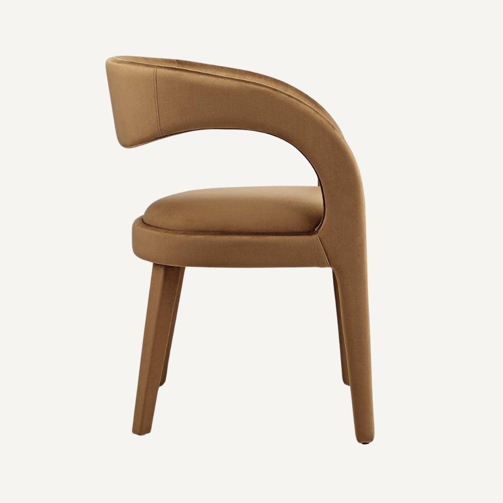 Vegan leather designer armchair BERGAMO