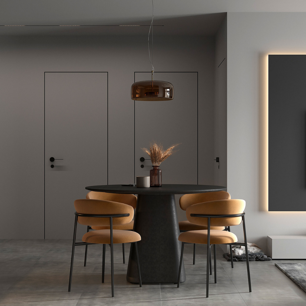 Altessi Black Wooden Design Kitchen Chair