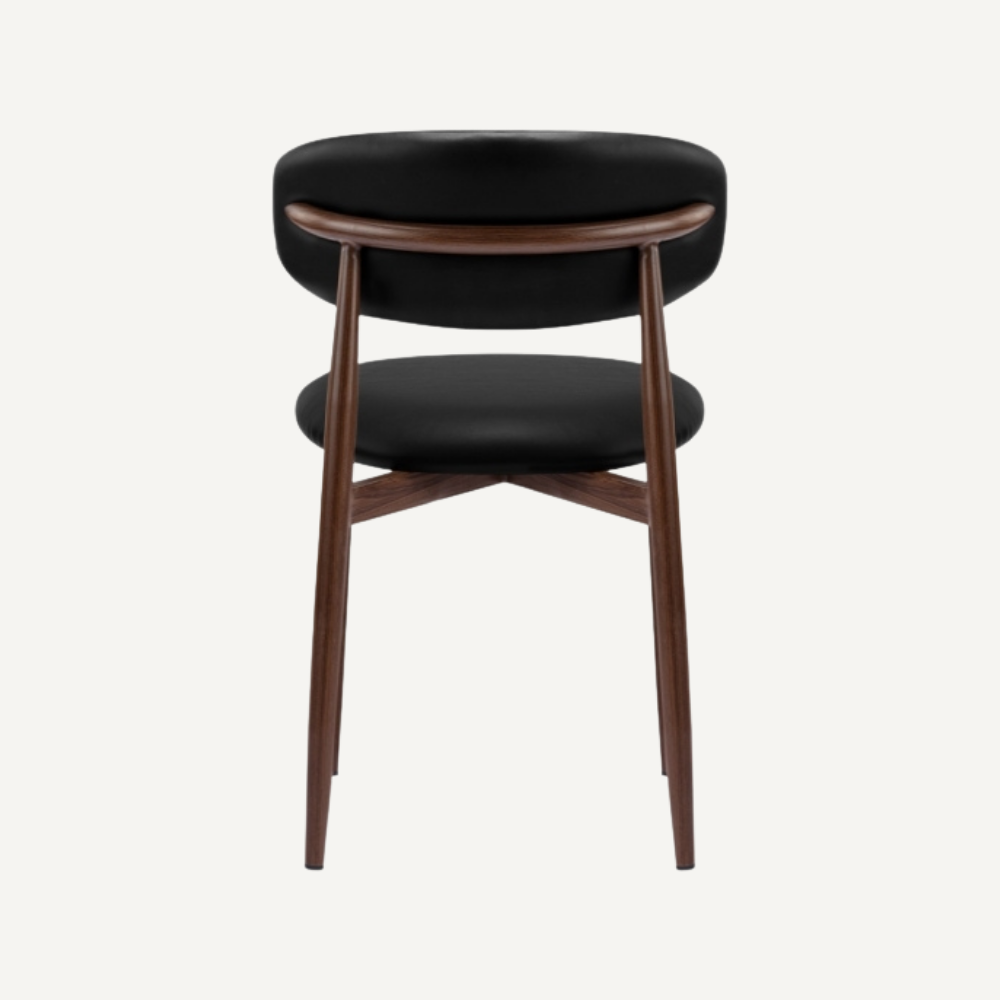 Altessi Dark Walnut Wooden Design Kitchen Chair