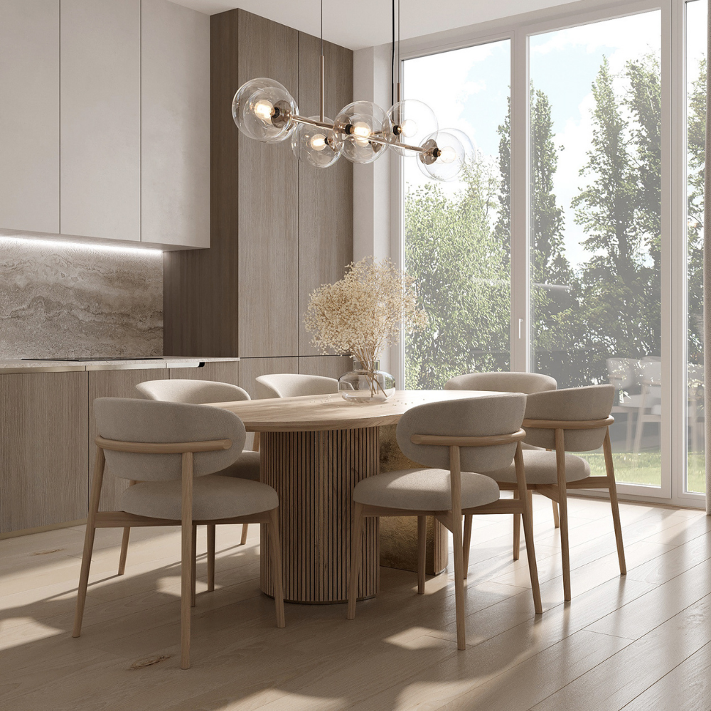 Altessi Dark Walnut Wooden Design Kitchen Chair