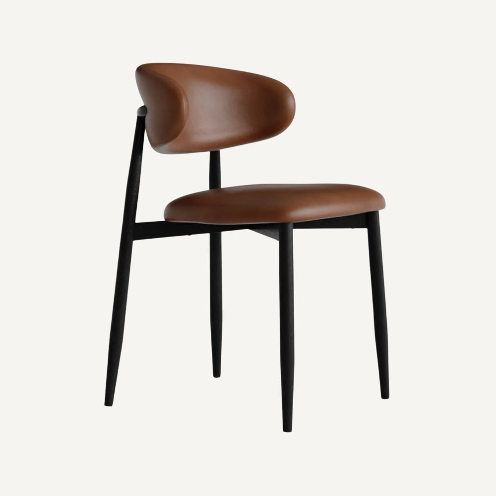 Altessi Dark Walnut Wooden Design Kitchen Chair