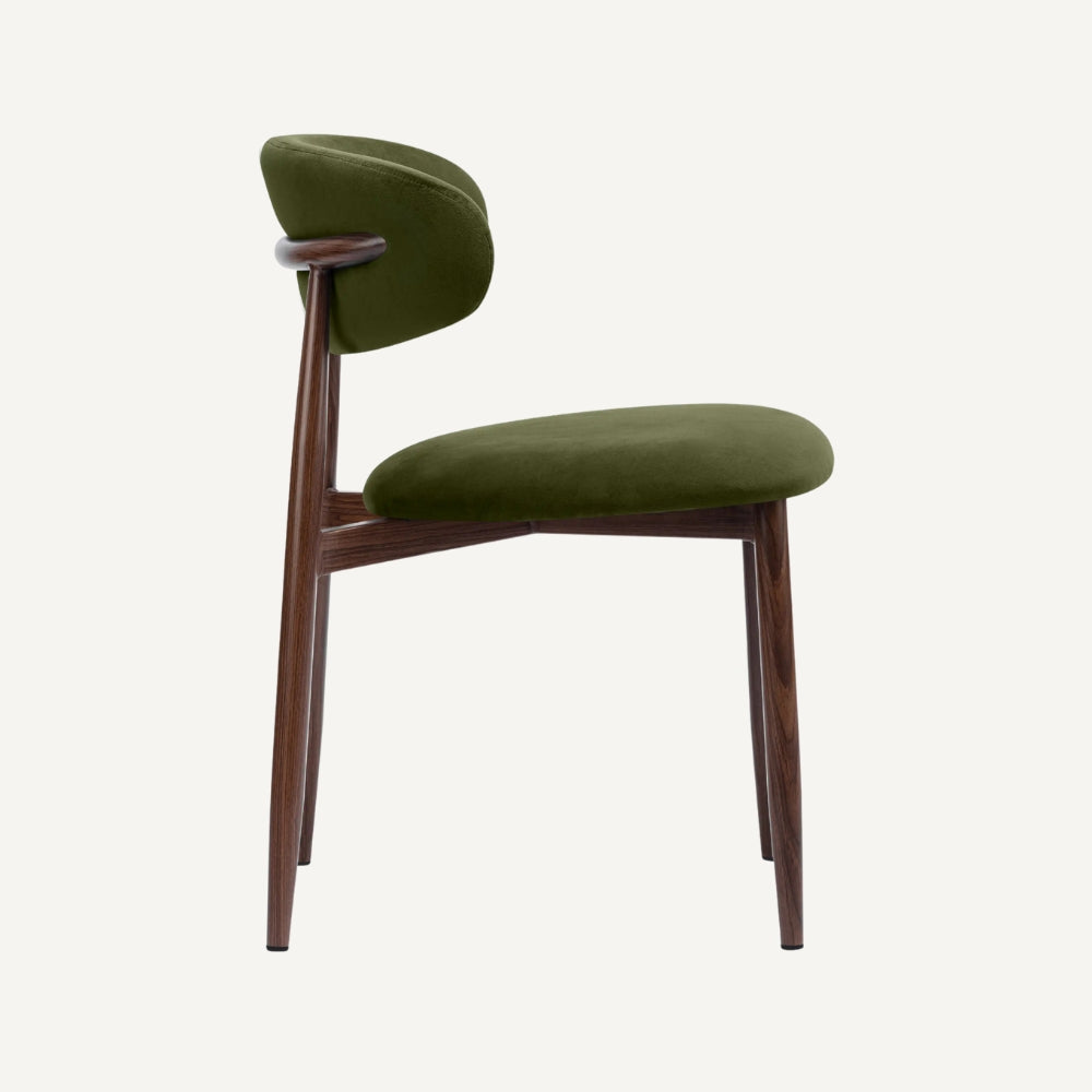 Altessi Dark Walnut Wooden Design Kitchen Chair