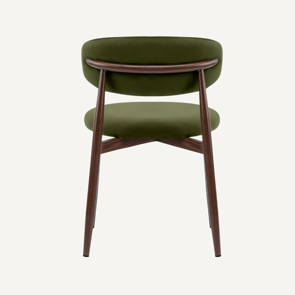 Altessi Dark Walnut Wooden Design Kitchen Chair