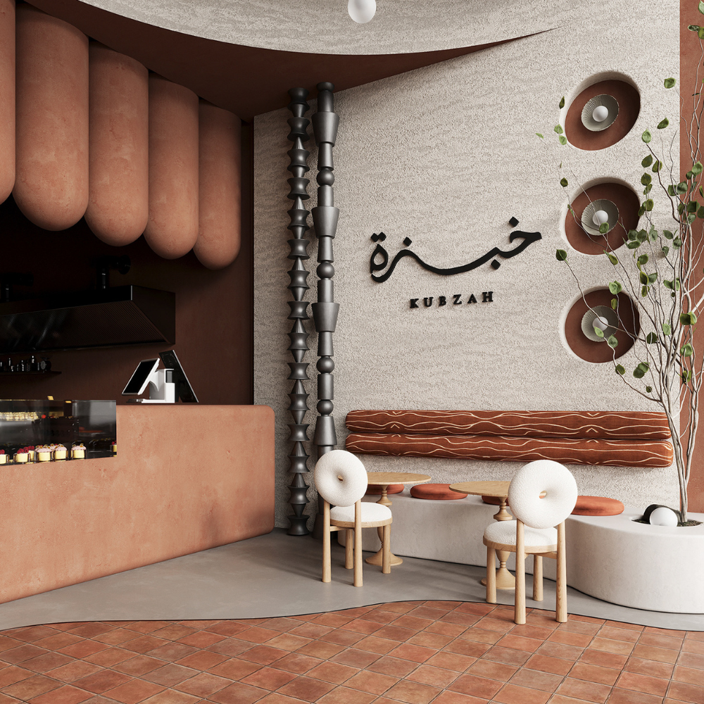 Wood and boucle wool chair DONISE