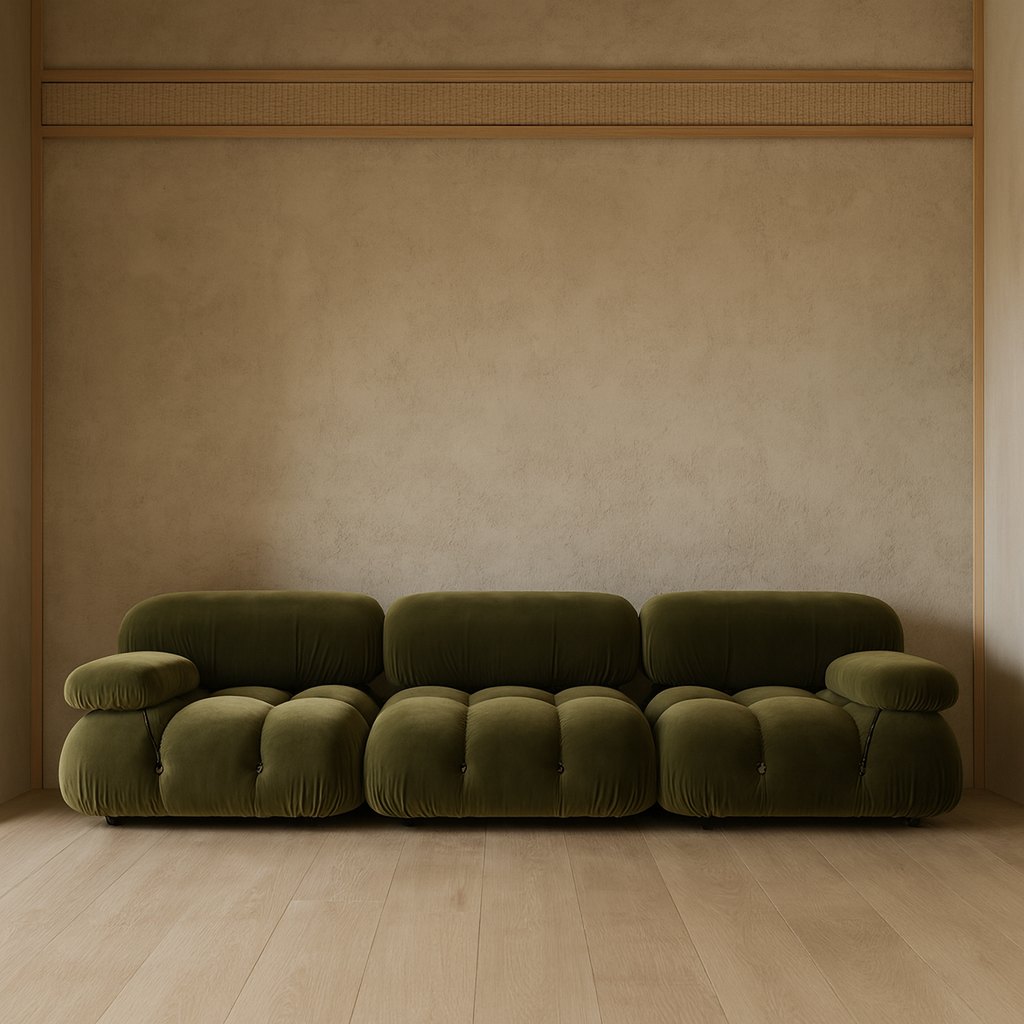 3-seater modular straight sofa - Camelia