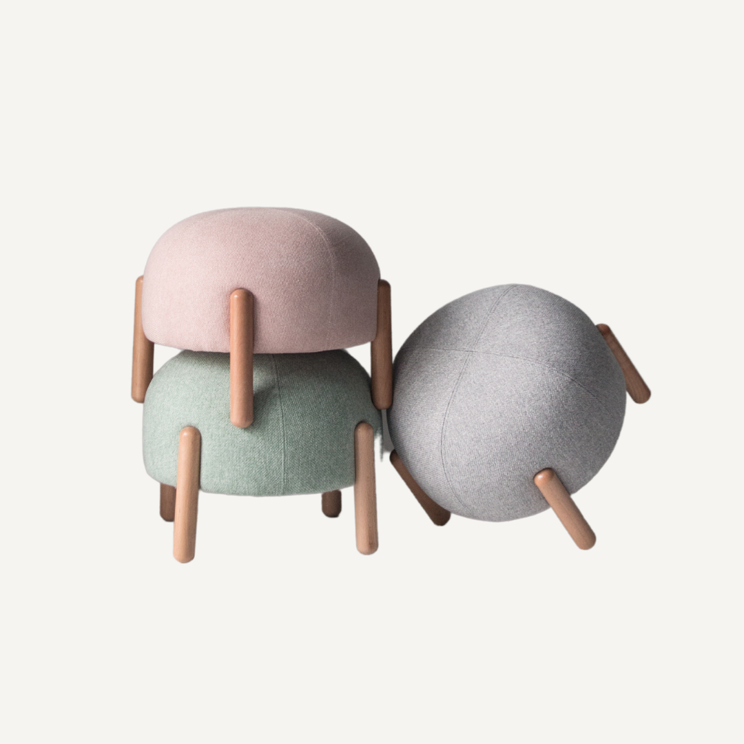 Fabric stool Cocci