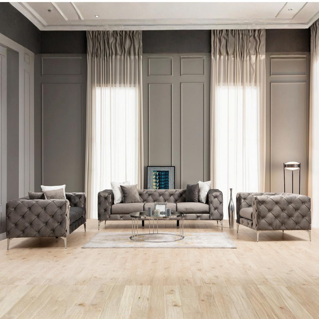 Como – Anthracite 2 Seater Sofa | Compact Modern Couch for Two