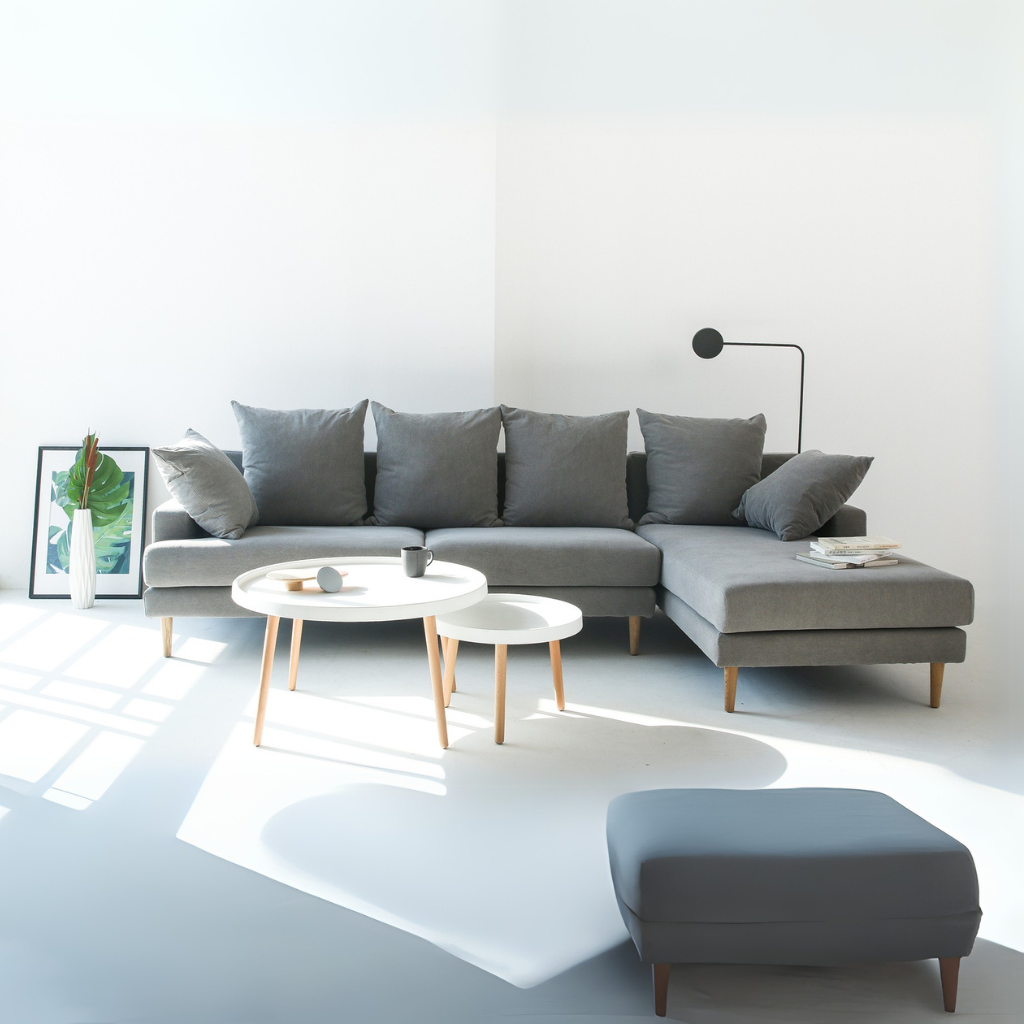 Corner Fabric Sofa Aiden