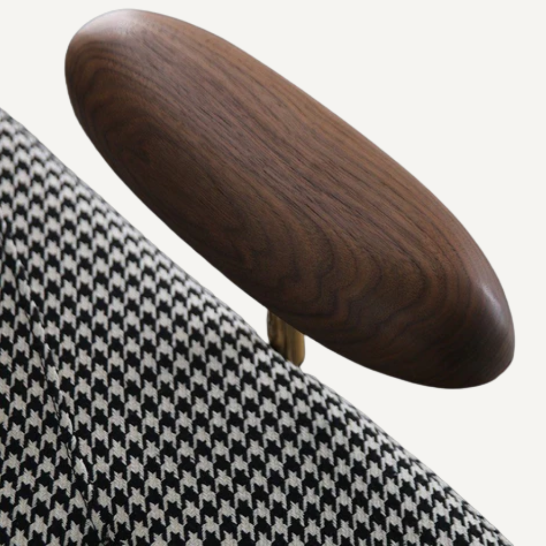 ELARIA houndstooth lounge chair