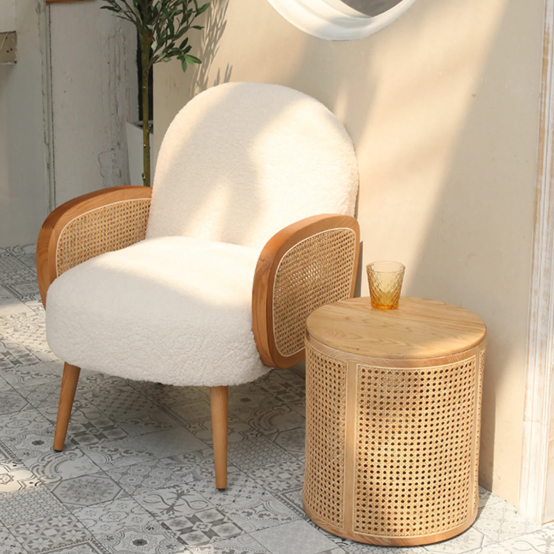 ELORIA cane side table