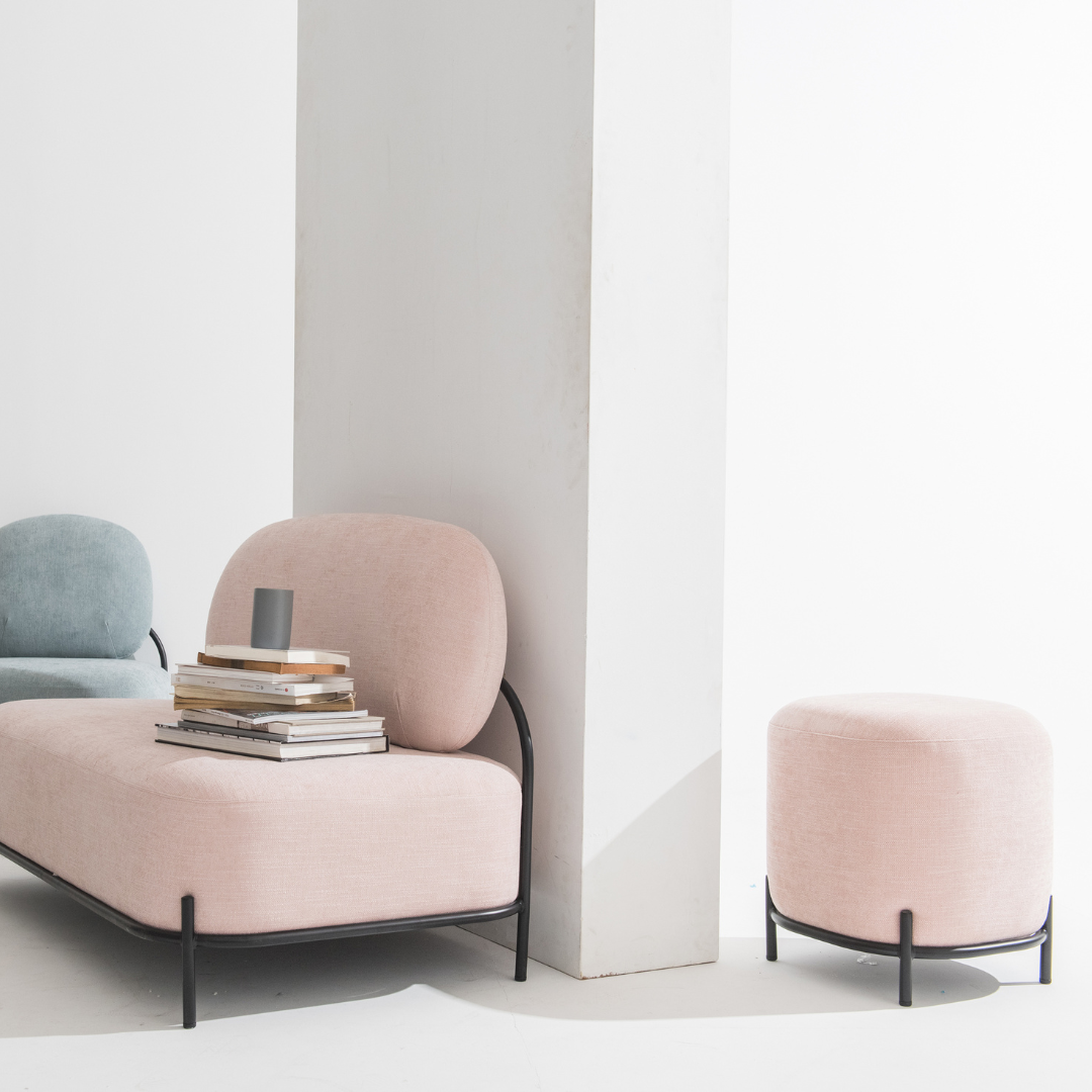 Fabric Footstool - Omba