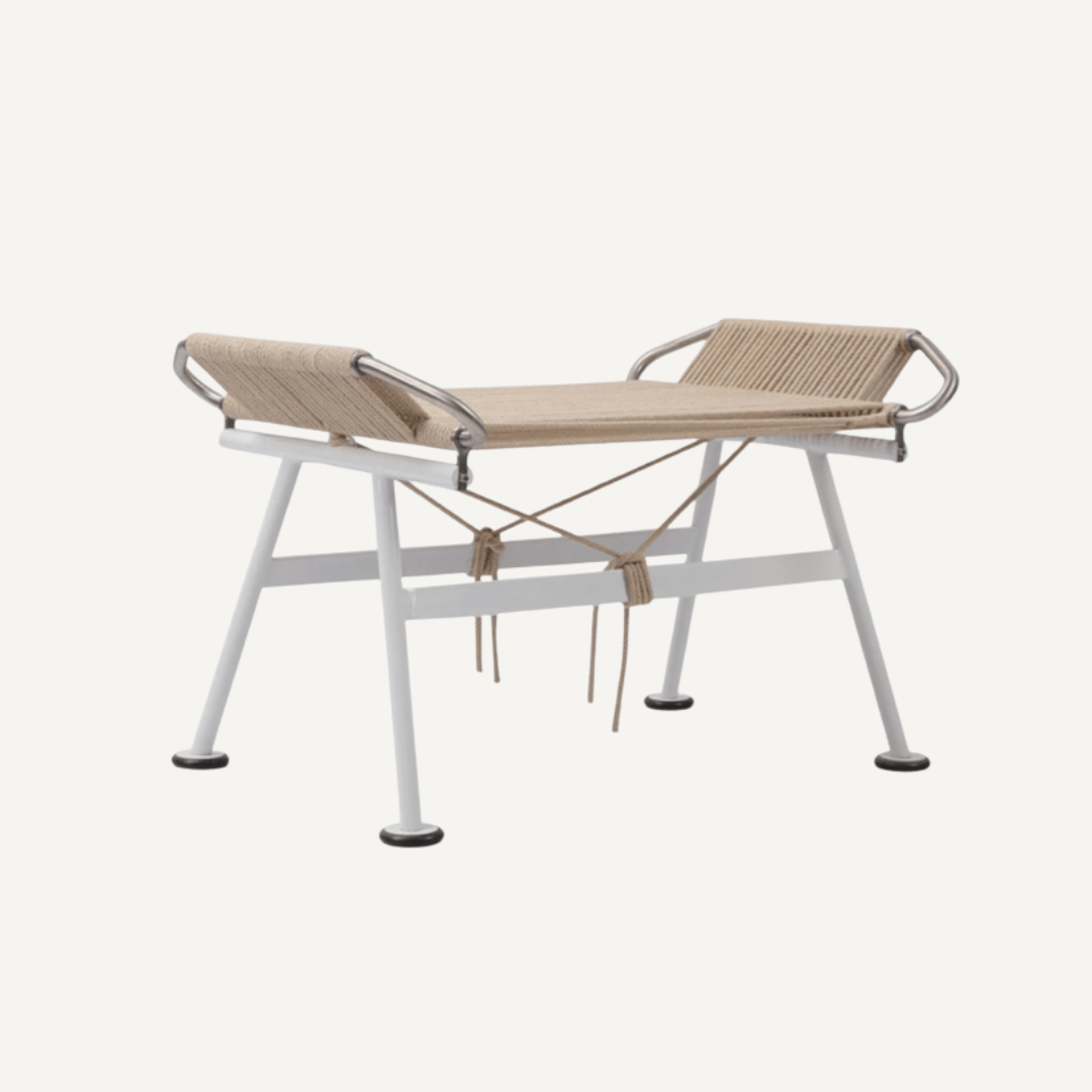 Flag Halyard footstool ottoman Hans Wegner